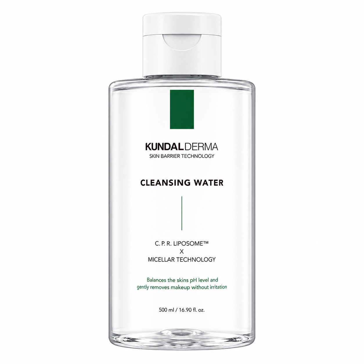 KUNDAL Derma Skin Barrier Cleansing Water 500ml | Gentle Micellar Cleanser