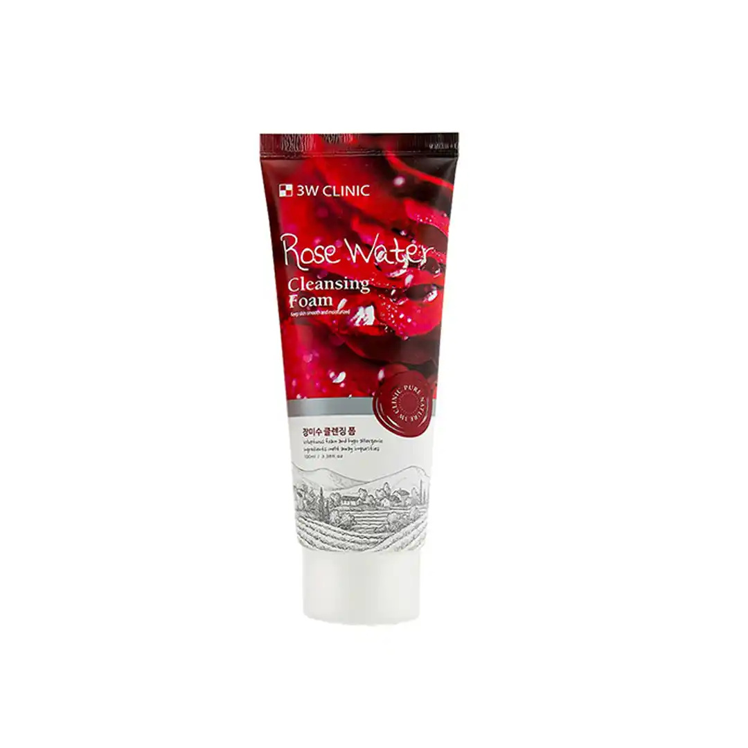 3W Clinic Rose Cleansing Foam 100ml