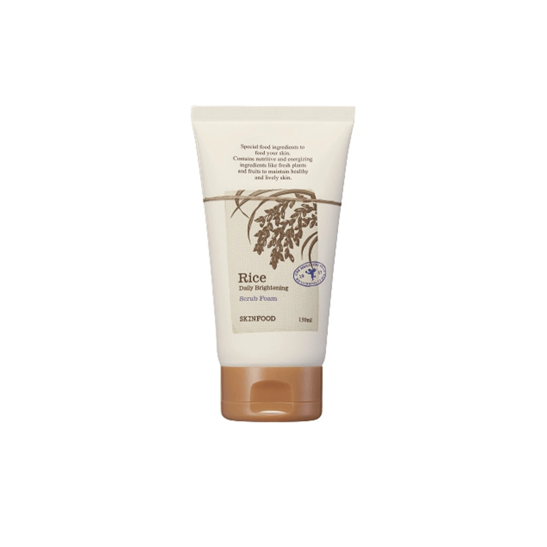 SKINFOOD Rice Daily Brightening Scrub Foam | KoreanShopBD