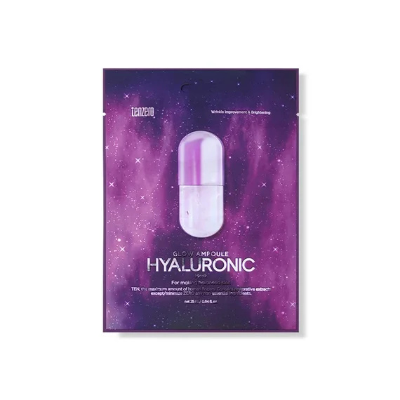 Tenzero Glow Ampoule Hyaluronic Sheet Mask 25ml –Best Price at KoreanshopBD