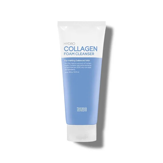 Tenzero Hydro Collagen Foam Cleanser 180g – Hydrating & Firming Facial Cleanser