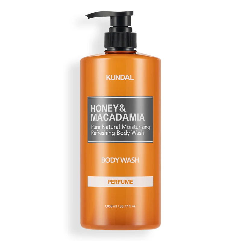 KUNDAL Honey & Macadamia Pure Natural Moisturizing Refreshing Body Wash – Hydrating Cleanser 1058ml