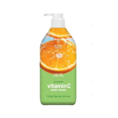 Happy Bath Tangerine Vitamin C Body Wash 750g – Brightening & Nourishing Shower Gel