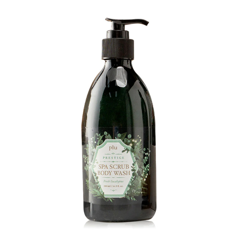 plu Prestige Spa Scrub Body Wash Fresh Eucalyptus 500ml