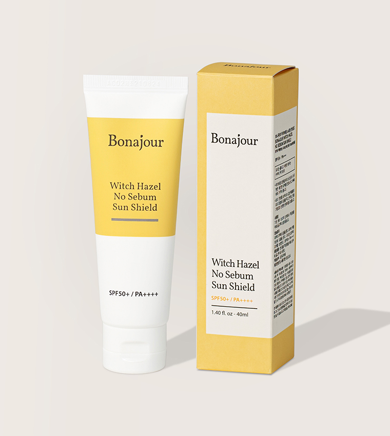 BONAJOUR Witch Hazel No Sebum Sun Shield 40ml (Physical Sunblock, SPF50+/PA++++)