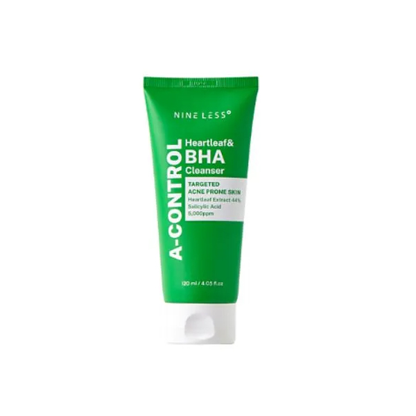 Nine Less Heartleaf BHA Cleanser 120ml BD | KoreanShopBD