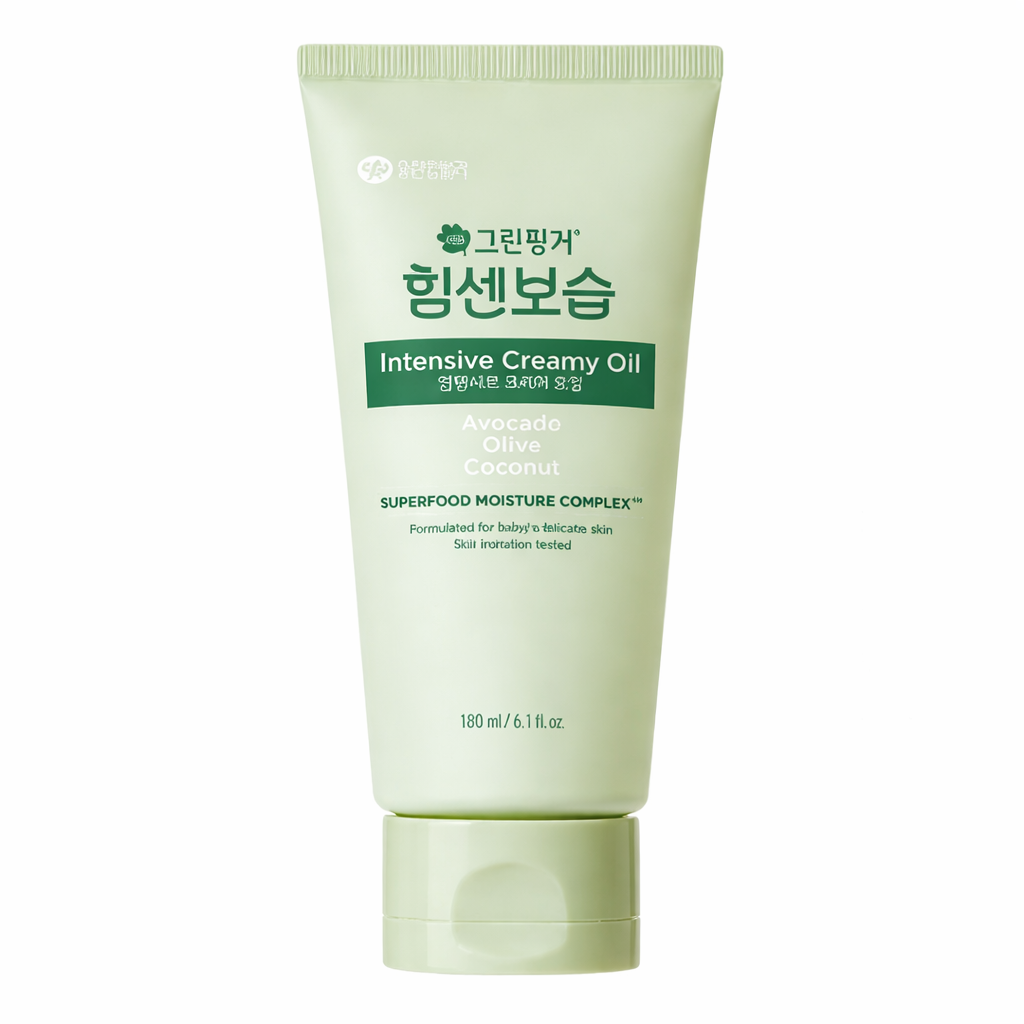 Green Finger Intensive Creamy Oil 180ml – Deep Moisturizing Baby Oil
