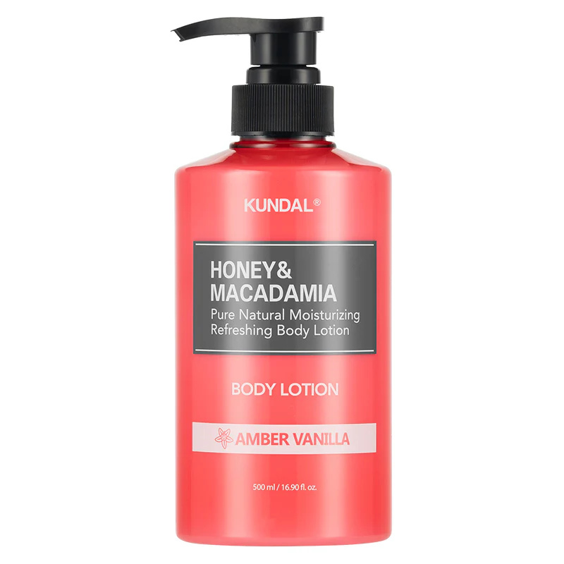 Honey & Macadamia Pure Body Lotion Amber Vanilla – Deep Moisturizing Body Lotion 500ml