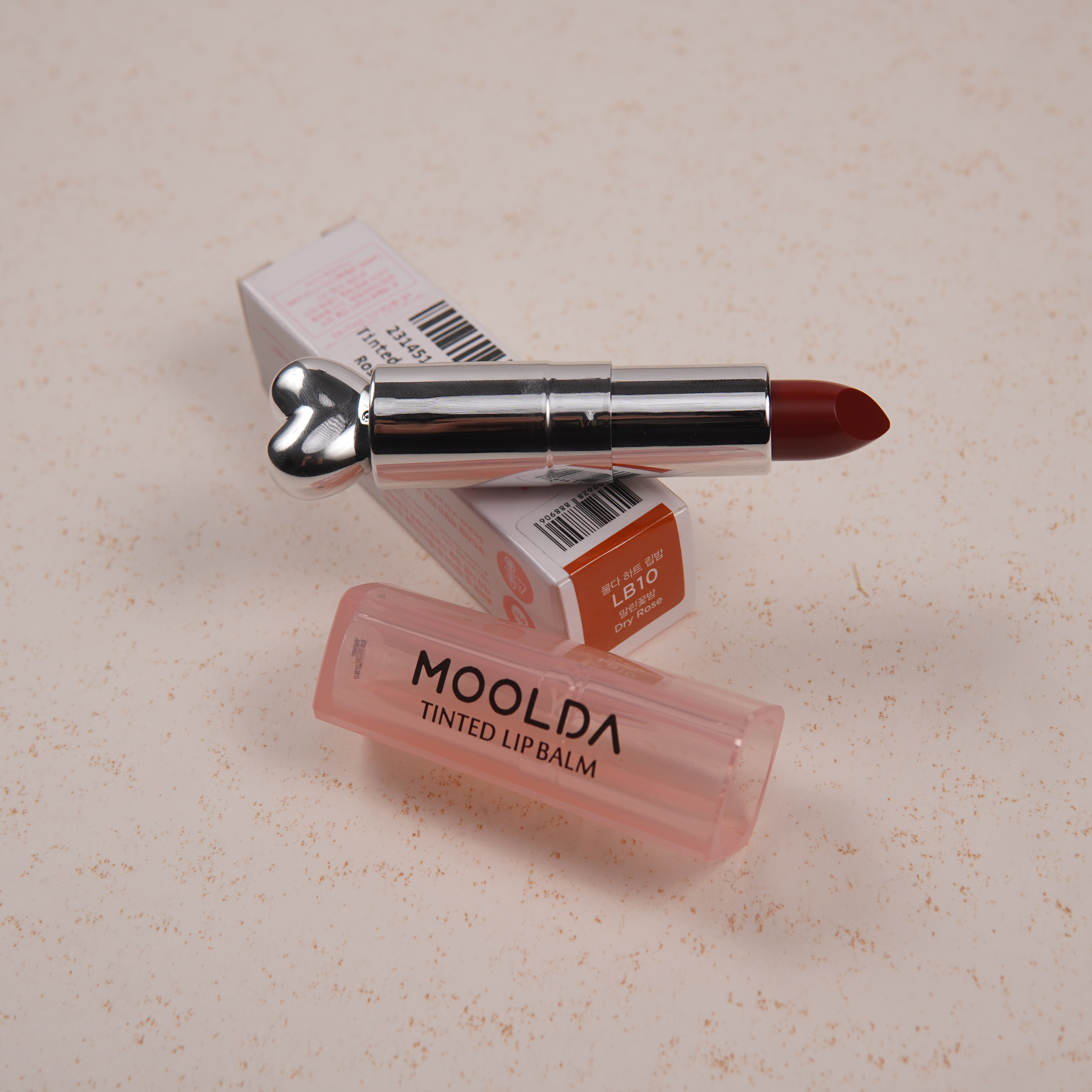 MOOLDA Tinted Lip Balm LB10 – Dry Rose | 3g Hydrating Tinted Lip Care