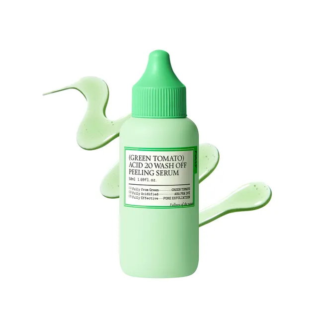 Fully Green Tomato Acid 20 Wash Off Peeling Serum (50ml) | Pore Tightening & Glow