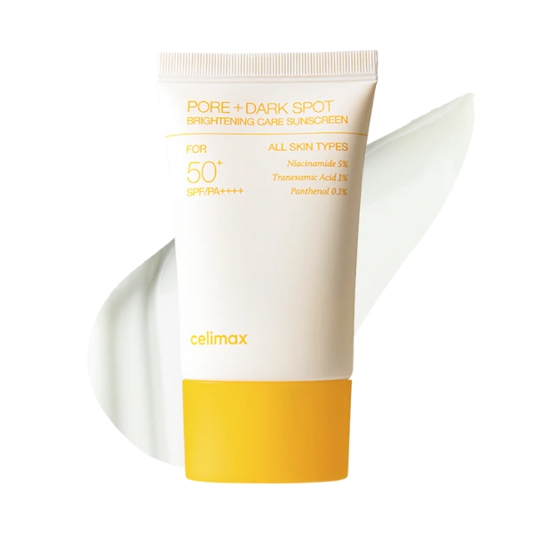 Celimax Brightening Pore + Dark Spot Sunscreen SPF50+ PA++++ 50ml | Tone-Up & Pore Care Sunscreen