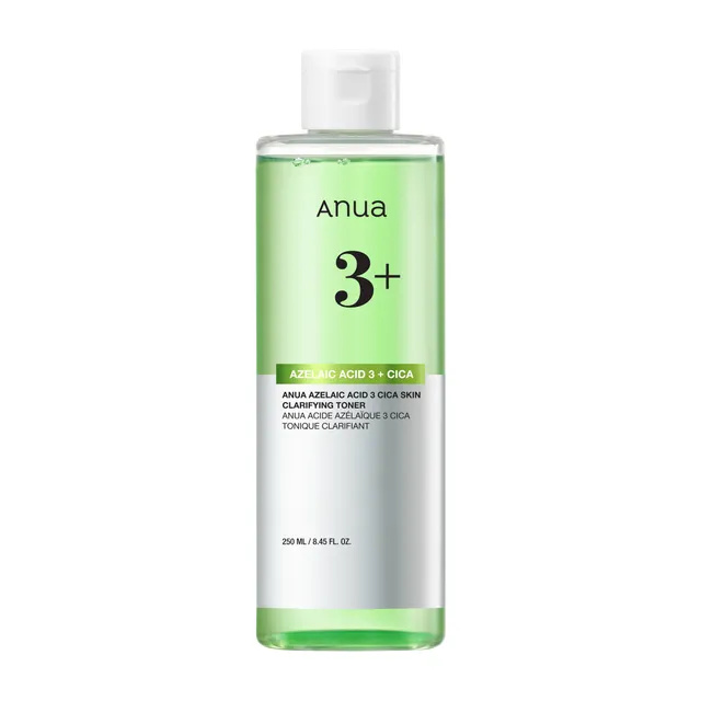ANUA Azelaic Acid 3% Cica Skin Clarifying Toner 250ml – Soothing & Acne‑Friendly Toner