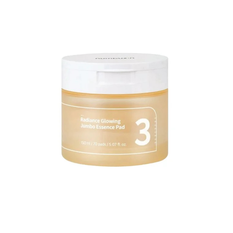 Numbuzin No.3 Radiance Glowing Jumbo Essence Pad 150ml – Brightening & Hydrating Skincare