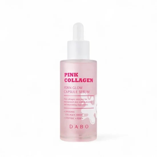 Dabo Pink Collagen PDRN Glow Capsule Serum 55ml – Brightening & Hydrating Anti-Aging Serum