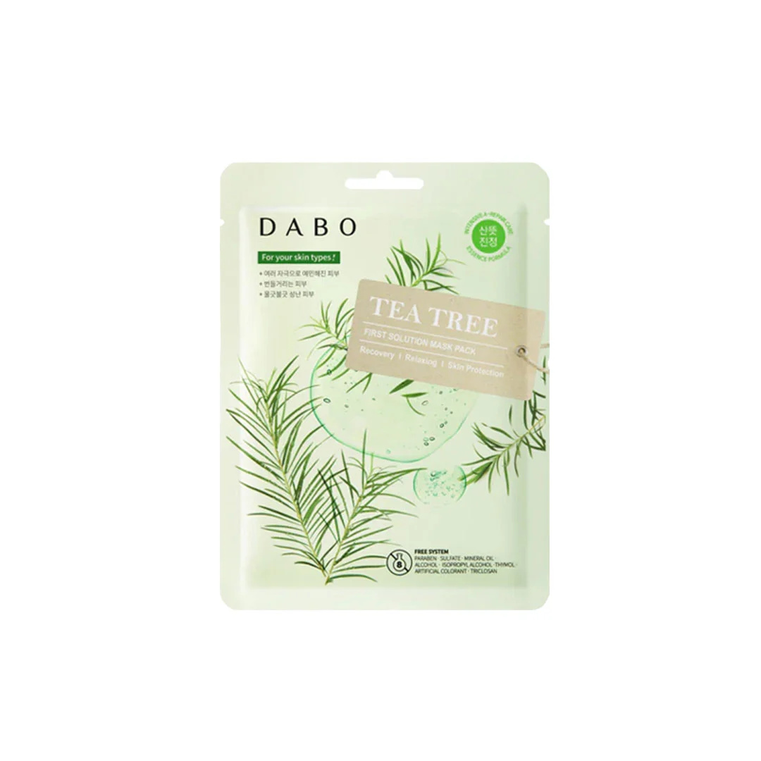 Dabo First Solution Tea Tree Face Mask Pack 23 g – Soothing & Acne Care