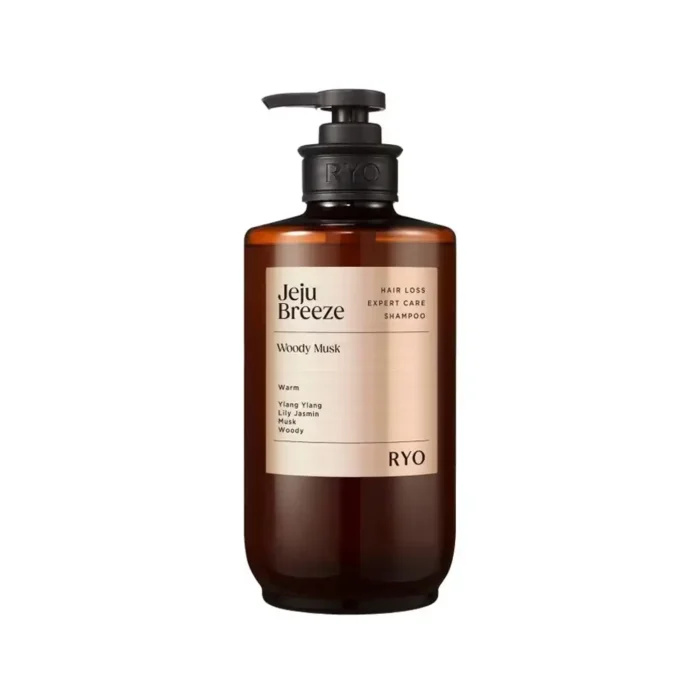Ryo Hair Loss Expert Care Shampoo Jeju Breeze Woody Musk 585ml – Anti Hair Fall