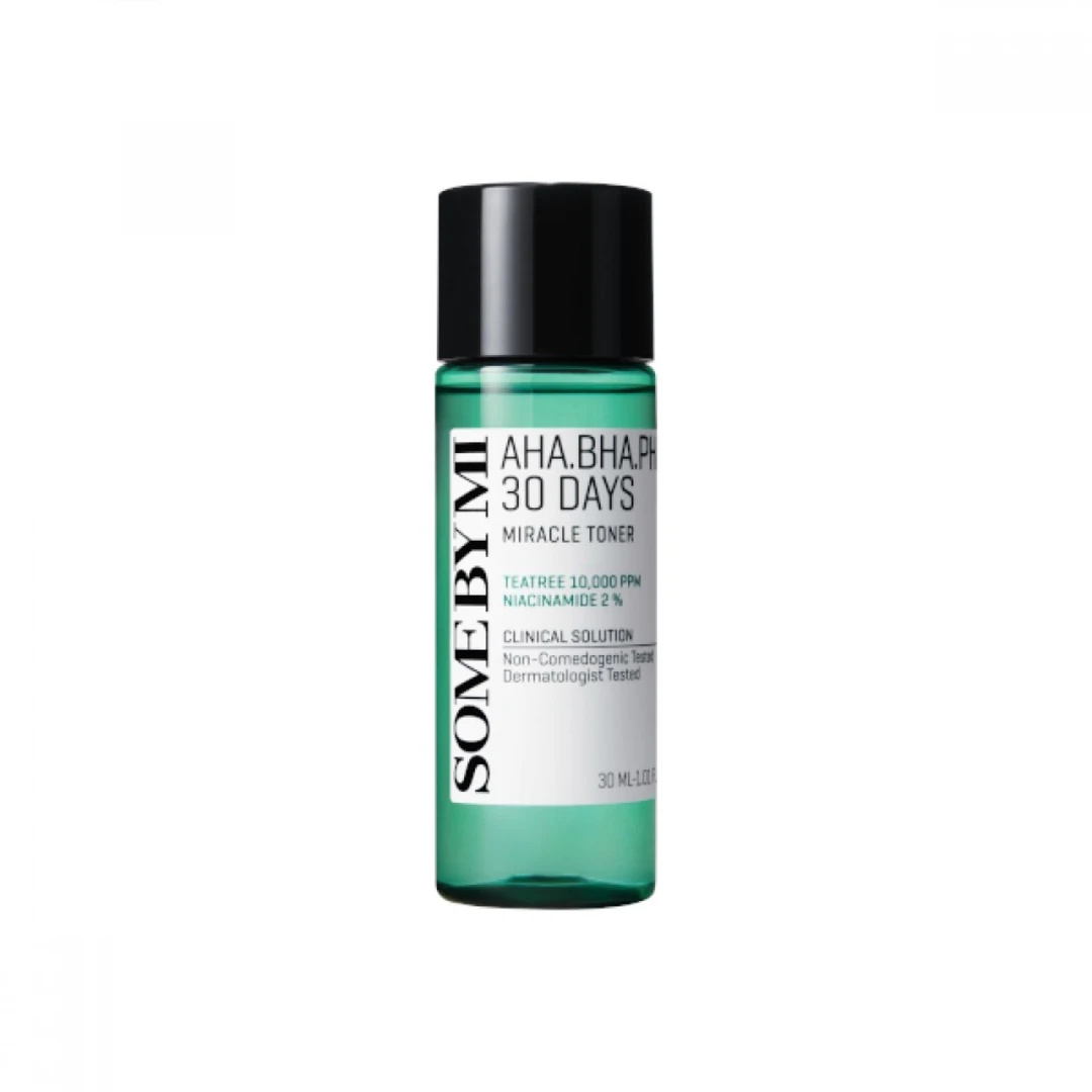 Some By Mi AHA‑BHA‑PHA 30 Days Miracle Toner 30ml – Exfoliating & Clarifying Toner
