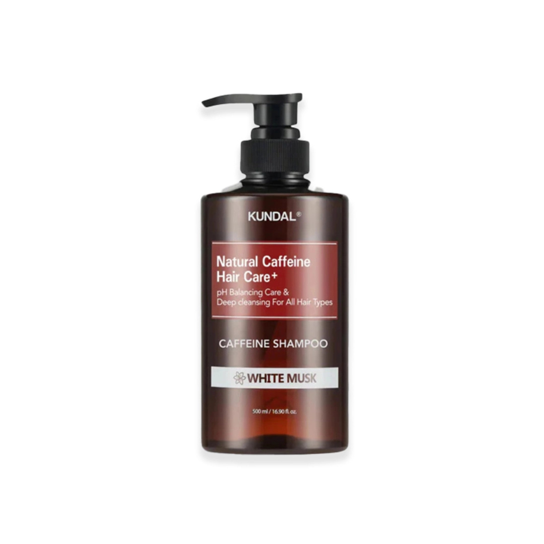 Kundal Natural Caffeine Hair Care+ Shampoo White Musk 500ml – Strengthen & Revitalize Hair