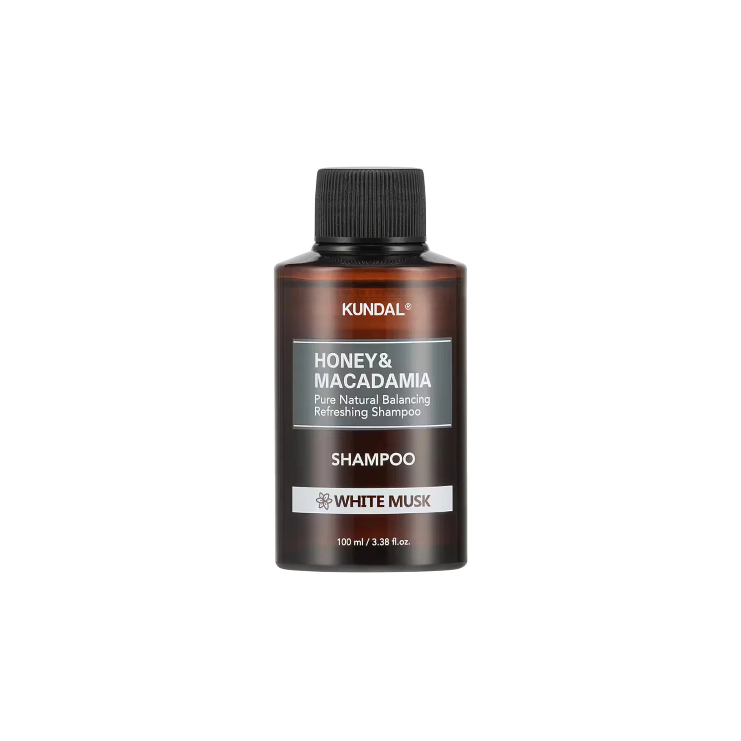 KUNDAL Honey & Macadamia Nature Shampoo White Musk 100ml – Nourishing Travel Size