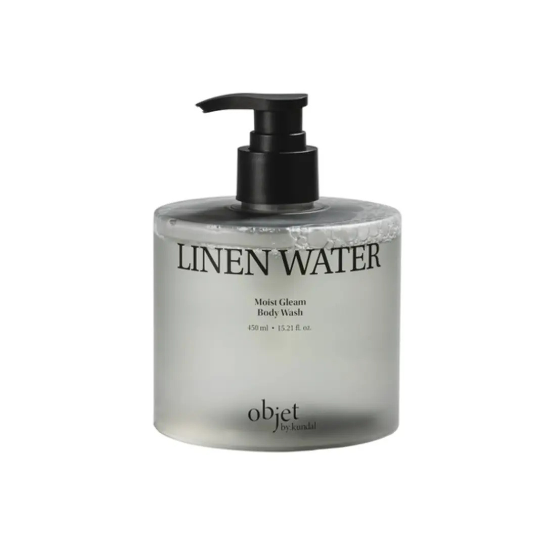 Objet by Kundal Moist Gleam Body Wash Linen Water 450ml | Refreshing Hydrating Cleanser