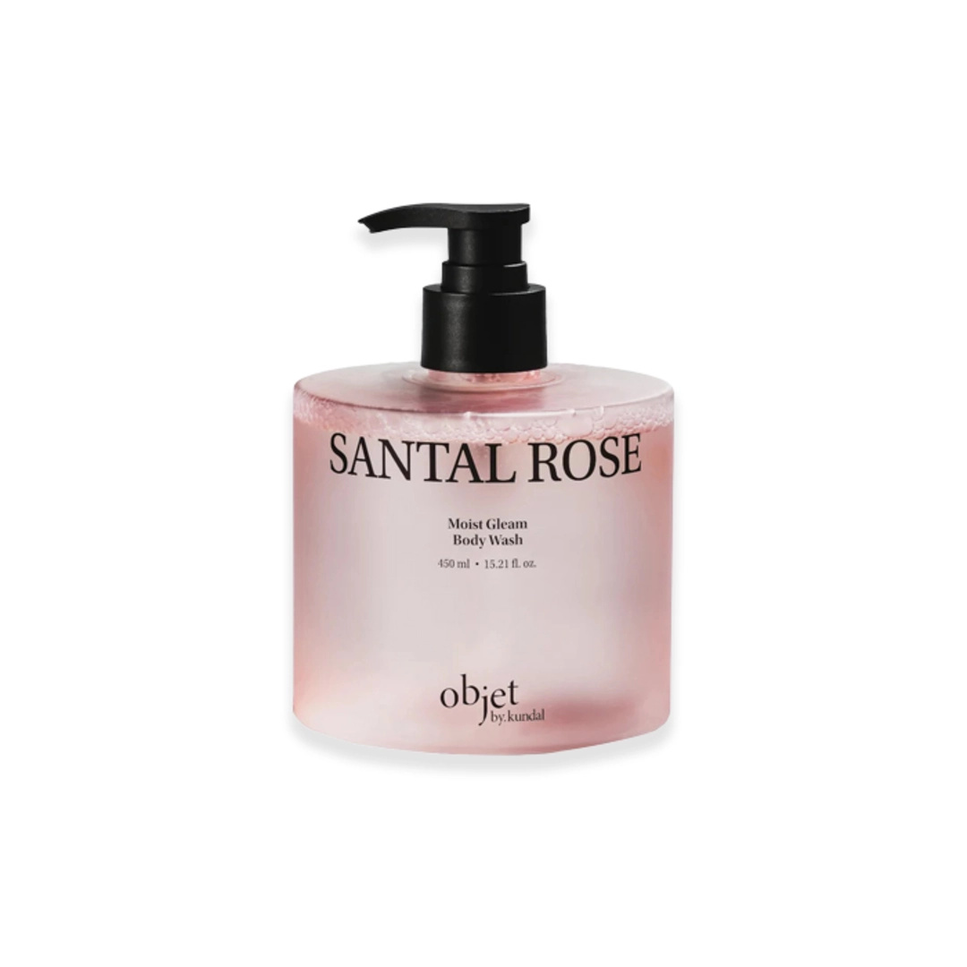 Objet by Kundal Moist Gleam Body Wash Santal Rose 450ml | Hydrating & Fragrant Cleanser
