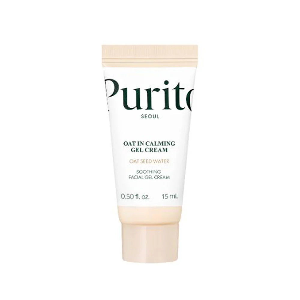 PURITO Oat-In Calming Gel Cream 15ml | Soothing Moisturizer for Sensitive Skin