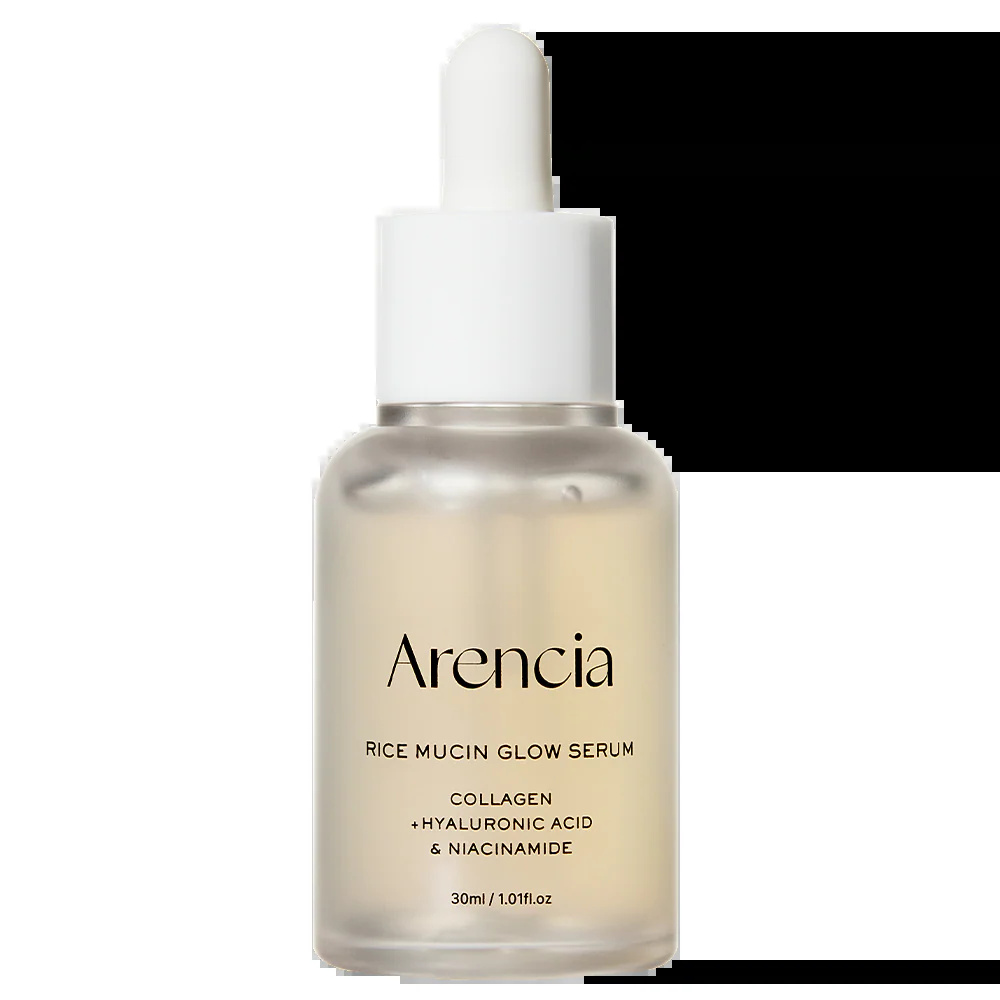 Arencia Rice Mucin Glow Serum 30ml | Hydrating Brightening Korean Serum
