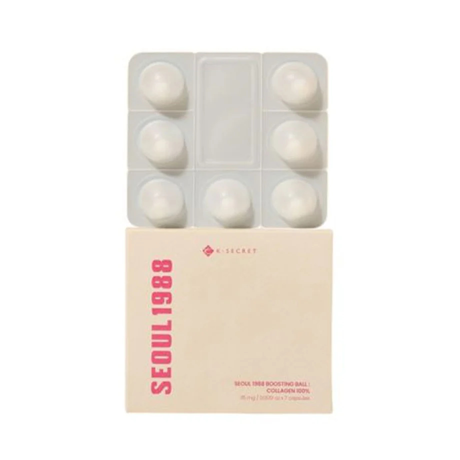 KSECRET SEOUL 1988 Boosting Ball Collagen 100% – Firming Capsule Serum (35mg x 7)